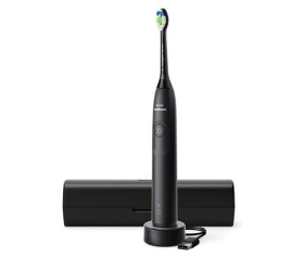 Philips Sonicare 5300 HX7101/02 sonický zubní kartáček černý, tlakový senzor, BrushSync, cestovní pouzdro