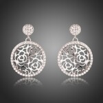 Náušnice Swarovski Elements Sessa, Stříbrná
