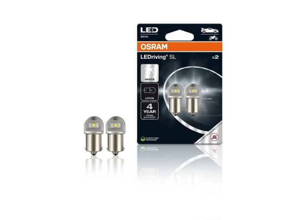 Autožárovka LED 12V R5W BA15s OSRAM studená bílá 2ks