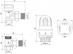 MEXEN/S - G04 úhlová termostatická souprava pro radiátor, nikl W913-012-948-01