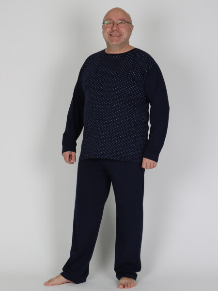 EVONA a.s. Pánské dlouhé pyžamo P BIGSTER 506 - P BIGSTER 506 4XL