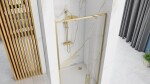 REA - Otevírací sprchové dveře Rapid Swing zlatá 100 REA-K5619