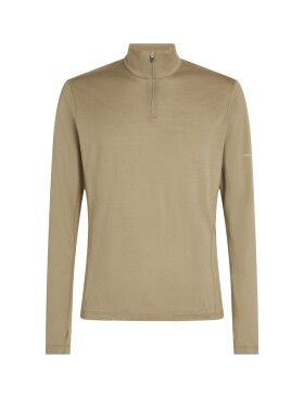 ICEBREAKER Mens 200 MFine Ace LS Half Zip Mock Neck, Flagstone (vzorek) velikost: M