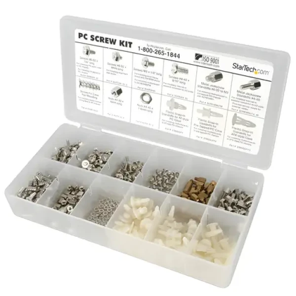 StarTech PC Screw Kit bílá / Sada šroubů pro montáž PC / 107 × 209 × 32 mm (PCSCREWKIT)