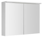 AQUALINE - KAWA STRIP galerka s LED osvětlením 90x70x22cm, bílá WGL90S
