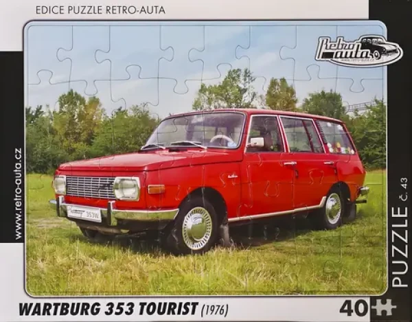 RETRO-AUTA Puzzle č.43 Wartburg 353 Tourist (1976)