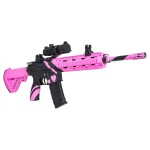Mamido Dětská Puška M416 na vodní kuličky s příslušenstvím růžová