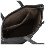 Stylová dámská koženková kabelka na rameno Indira, tmavě šedá