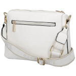 Trendy dámská koženková crossbody kabelka Chiara, bílá