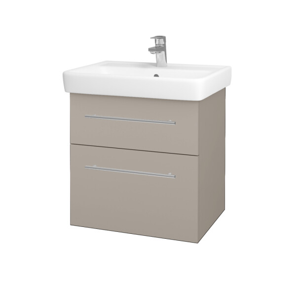Dřevojas - Umyvadlová skříňka Q MAX SZZ2 60 - N07 Stone / Úchytka T02 / N07 Stone 198282B