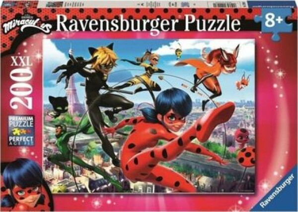 RAVENSBURGER Kouzelná Beruška a Černý Kocour XXL 200 dílků