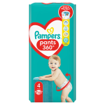 Pampers Pants Plenkové Kalhotky Velikost 4, 52 Kusů, 9kg-15kg