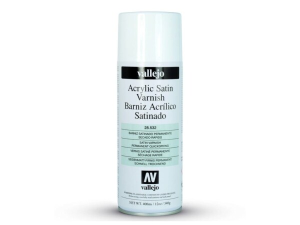 Lak ve spreji Vallejo 28532 Satin Spray Varnish 400 ml