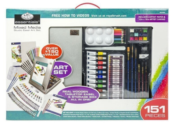 Royal Langnickel Velká komplet výtvarná sada se stojanem 151ks