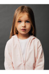 LC Waikiki Hooded Long Sleeve Baby Girl Zipper Sweatshirt