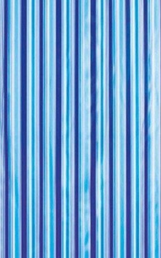 AQUALINE - Sprchový závěs 180x180cm, PEVA, modrá, pruhy ZV011