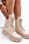 Dámské pracovní boty z ekokože světle béžové Irande 40