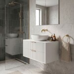 REA - Koupelnová skříňka pod umyvadlo Mono 80cm White REA-M0403