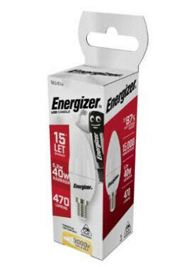 Energizer LED žárovka svíčka 6 W, E14, teplá bílá