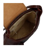 Luxusní dámská kožená crossbody kabelka Jessie, hnědá