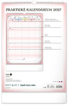 Nástěnný kalendář 2027 Notique Rodinný plánovací Hello Kitty XL, 33 x 46 cm