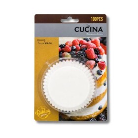 Dortisimo Košíčky na muffiny bílé 9 cm (100 ks)