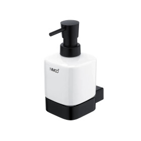 Nimco Kibo černá mat dávkovač tekutého mýdla pumpička mosaz Ki-14031K-T-90 Ki-14031K-T-90