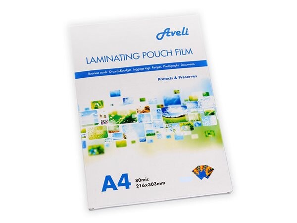 Laminovací fólie AVELI A4 80mic lesklé, 25ks XRT-00261