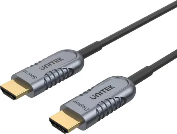 Unitek HDMI 2.1 AOC 80 m / Kabel optický / 8K 60Hz / 4K 120Hz / 48 Gbps (C11055DGY)