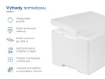Termoboxy CZ & SK Polystyrenový termobox 18,1L/15kg - bazar, Bílá
