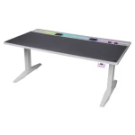 Thermaltake G700 RGB Gaming Desk herní stůl bílá / elektricky nastavitelná výška 61-125 cm (GGD-G70-WHEIRX-22)