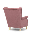 Křeslo ušák, růžová látka, AK-388 PINK2
