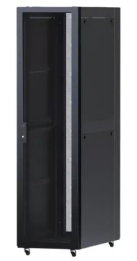 XtendLan Rozvaděč 47U černá / Stojanový rozvaděč / 19" / 800x1000 mm / perforované dveře a záda / nosnost 2400 kg (COLD-47U-80-BLACK-S)