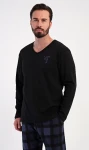 Pánské pyžamo dlouhé Vienetta Secret Erik