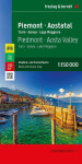 Piemont údolí Aosta 1:150 000 automapa rekreační mapa