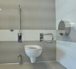 SAPHO - HANDICAP opěrné pevné madlo tvar U 813, nerez lesk XH540