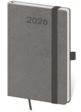Týdenní diář 2026 Helma kapesní - Print Pop šedý