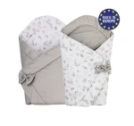 Bomimi Rychlozavinovačka oboustranná VELVET lesní zvířátka, šedá (BO2306GRY010)