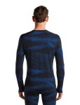 ICEBREAKER Mens Merino 260 Tech Vertex LS Crewe Chillwav, Midnight Navy/Lazurite/J (vzorek) velikost: M