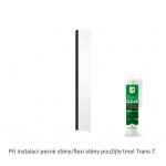 BESCO - Boční otočný panel ECO-N BLACK - Pevná stěna - 30 BCEXON30BC