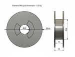 Filament-PM WOODjet tisková struna natural 1,75 mm 0,5 kg Filament PM