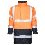 Bunda HI-VIZ H8912 4v1 reflexní oranžovo-modrá 2XL oranžovo-modrá