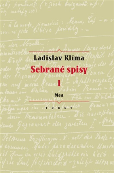 Sebrané spisy I. - Mea - Ladislav Klíma