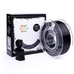 PET-G filament Satine Black Print With Smile 1kg