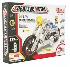 Motorka - kovová stavebnice se 139 dílky
