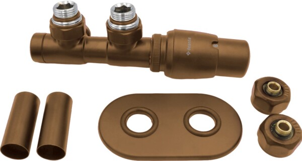DEANTE - Matte brown ventil termostatický, pro koupelnové topení - pravý; AGI_CZP1