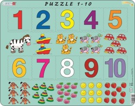 Puzzle MAXI - Počítání pro nejmenší s čísly/10 dílků, 2. vydání