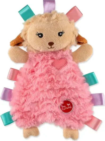 DOG FANTASY Hračka Cuddle Ovečka růžová / 20 cm / plyš s pískátkem a vůní levandule (454-860712)
