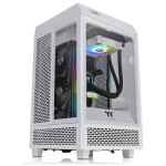 Thermaltake The Tower 100 Snow / Mini ATX / 1x USB C 3.2 / 2x USB 3.0 / Bez zdroje / průhledná bočnice (CA-1R3-00S6WN-00)