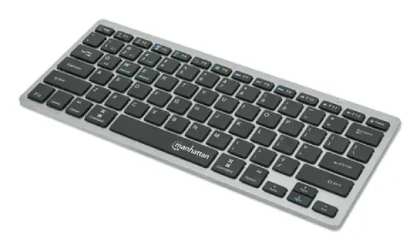 Manhattan Slim klávesnice antracitová / Klávesnice / Bluetooth 3.0 + 2.4GHz / QWERTZ DE / nůžkové spínače (180559)